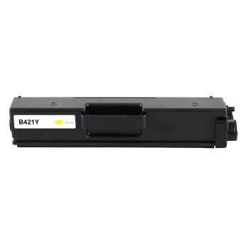 Toner compatible Brother TN-421Y Jaune – 1 800 pages