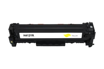 Toner compatible HP CE412A (305A) Jaune Reman – 2 600 pages