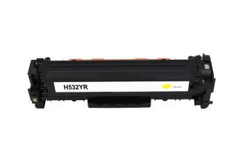 Toner compatible HP CC532A (304A) Jaune Reman – 2 800 pages