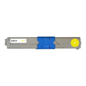Toner compatible OKI 44973533 Jaune – 1 500 pages