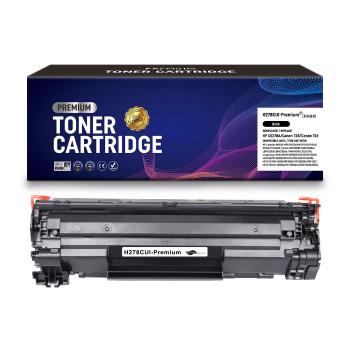 Toner compatible HP CE278A / Canon 728 / Canon 726 Noir Premium – 2 100 pages