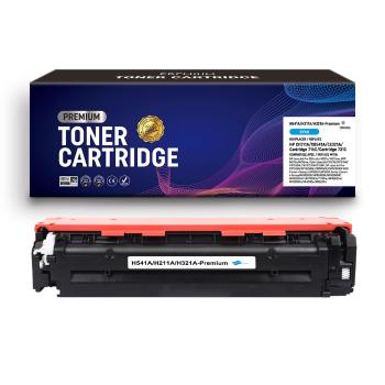 Toner compatible HP CF211A / CB541A / CE321A / Cartridge 716C / Cartridge 731C Cyan Premium – 1 800 pages