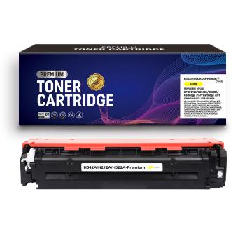 Toner compatible HP CF212A / CB542A / CE322A / 716Y / 731Y Jaune Premium – 1 800 pages
