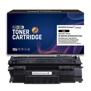 Toner compatible HP Q5949A / Q7553A (49A/53A) Noir Premium – 3 000 pages