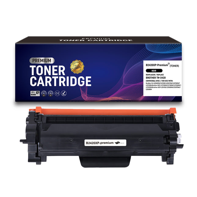 Toner compatible Brother TN-2420 Noir – 6 000 pages