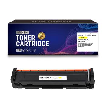 Toner compatible HP CF532A (205A) Jaune Premium – 900 pages