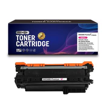 Toner compatible HP CE403A / CE253A (507A / 504A) Magenta Premium – 6 000 pages