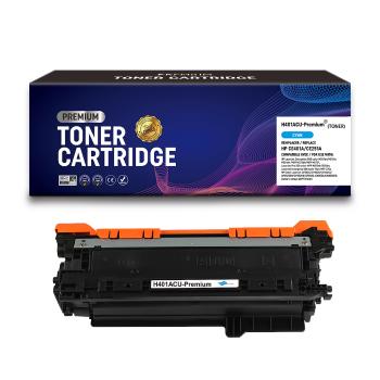 Toner compatible HP CE401A / CE251A (507A / 504A) Cyan Premium – 6 000 pages