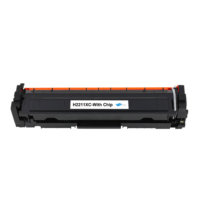 Toner compatible HP W2211X(207X)-compat chip Cyan – 2 450 pages