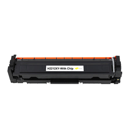 Toner compatible HP W2212X(207X)-compat chip Jaune – 2 450 pages