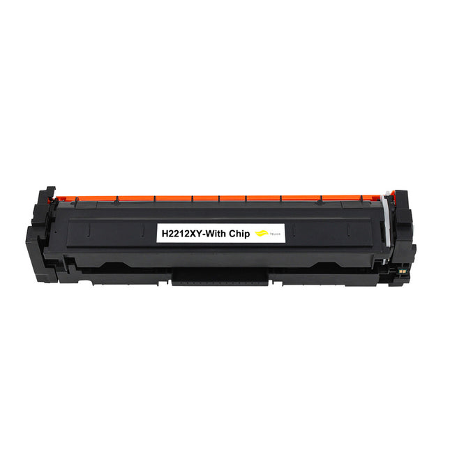 Toner compatible HP W2212X(207X)-compat chip Jaune – 2 450 pages
