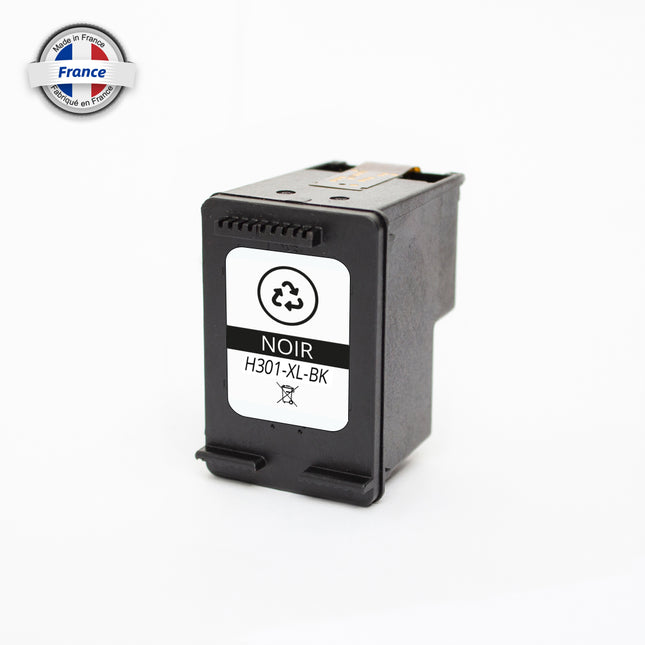 IH301XKR-Premium Compatible pour N°301XL - CH563 Noir Inkjet cartridge HP Reman 480 Pages Avec puce récente avec niveau