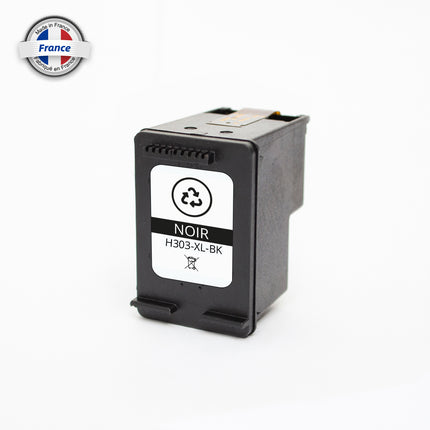 IH303XKR-Premium Compatible pour N°303XL - T6N04AE Noir Inkjet cartridge HP Reman 600 Pages Avec puce récente avec niveau