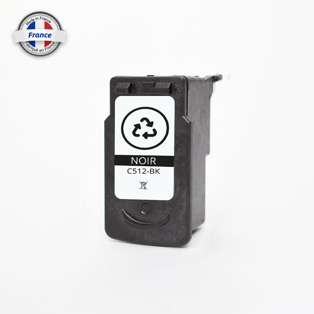 IC512KR-Premium Compatible pour PG512 Noir Inkjet cartridge Canon Reman 400 Pages Avec puce récente avec niveau