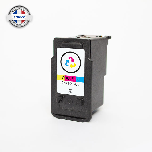 IC541XCR-Premium Compatible pour CL541XL Cyan Inkjet cartridge Canon Reman 400 Pages Avec puce récente avec niveau