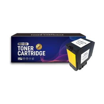 Toner compatible Lexmark 74C2SY0 Jaune Premium – 7 000 pages