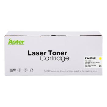 Toner compatible Lexmark 80C2HY0 Jaune – 3 000 pages