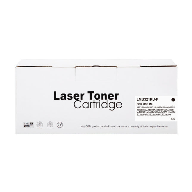 Toner compatible Lexmark 56F2000 Noir – 60 000 pages