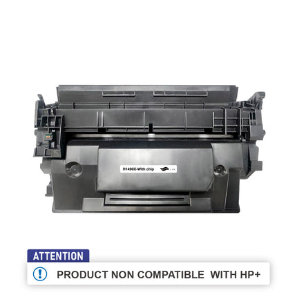 Toner compatible HP W1490X(149X);NON COMPATIBLE WITH HP+ Noir – 9 500 pages