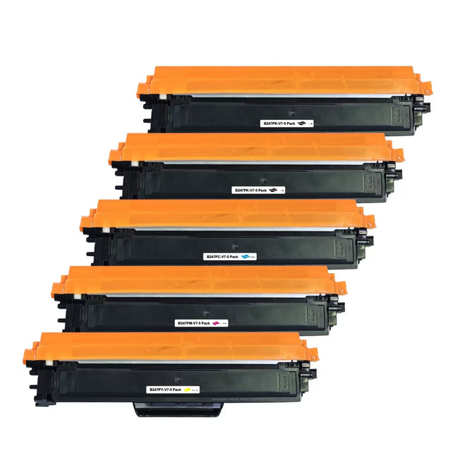Toner compatible Brother TN-247BK C/M/Y – 3 pages