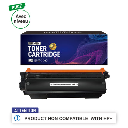 Toner compatible HP W1350X(135X);NON COMPATIBLE WITH HP+ Noir – 400 pages