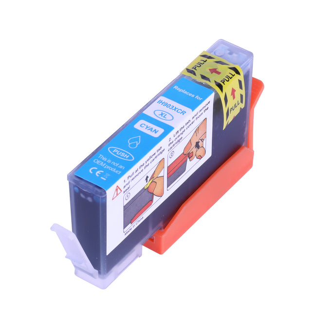 IH903XCR Compatible pour 903XLC Cyan Inkjet cartridge HP Reman 825 Pages,puce anti-mise à jour