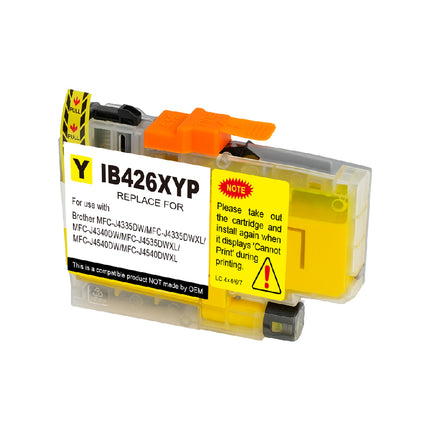 IB426XYP Compatible pour LC426XLY Jaune Inkjet cartridge Brother Compatible 5000 Pages
