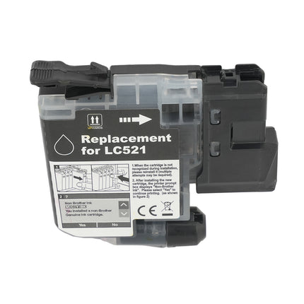Cartouche compatible Brother LC521 BK Noir – 500 pages