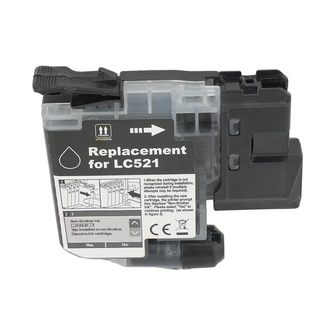 Cartouche compatible Brother LC521 BK Noir – 500 pages