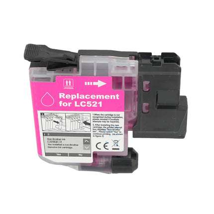 Cartouche compatible Brother LC521 M Magenta – 500 pages