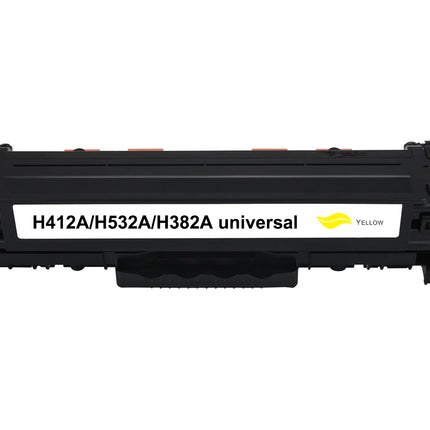 Toner compatible HP CE412A/CC532A/CF382A/Cartridge 718Y(305A/304A/312A) Jaune – 800 pages