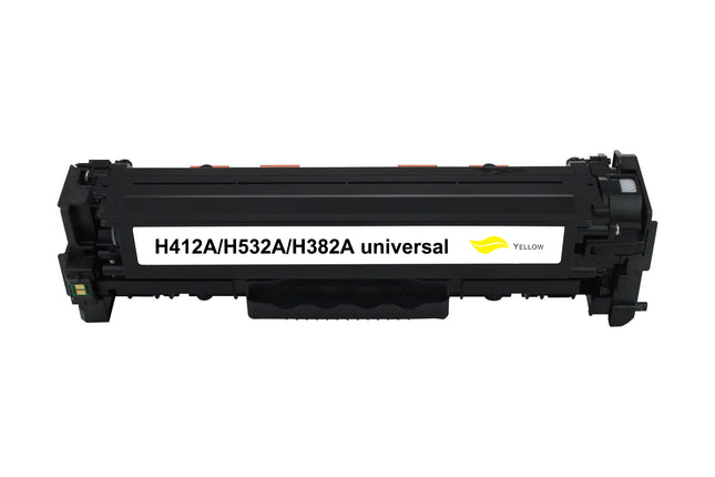 Toner compatible HP CE412A/CC532A/CF382A/Cartridge 718Y(305A/304A/312A) Jaune – 800 pages