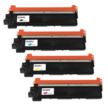 Toner compatible Brother TN-230BK / TN-230C / TN-230M / TN-230Y Noir / Cyan / Magenta / Jaune – 2 200 / 1 400 pages