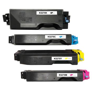Toner compatible Kyocera TK-5270K / TK-5270C / TK-5270M / TK-5270Y Noir, Cyan, Magenta, Jaune – 8 000 / 6 000 pages